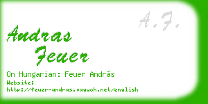 andras feuer business card